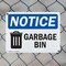 Signmission Garbage Can, 10 in W x Rectangle, Plastic OS-2PACK-NS-P-710-L-12983 - alternate 2